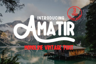 Amatir: A Vintage Font for Handmade Creators
