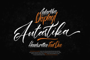 Antartika Duo: A Bold Handwritten Font for Modern Brands
