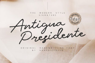 Antigua Presidente: A Handwritten Font for Web Design