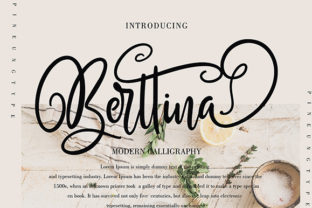Berttina: A Handwritten Font for Branding