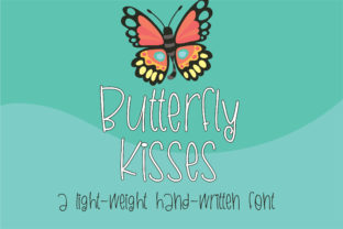 Butterfly Kisses: A Playful Handwritten Font for Web Design