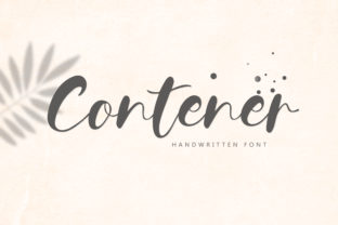 Contener Font: Bold Handwritten Style for Branding