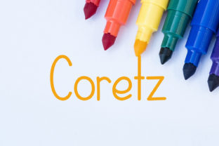 Coretz Font: A Playful Typeface for Brand Identity