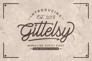 Gittelsy: A Handwritten Typeface for Editorial Charm