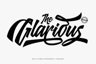 Glarious: A Modern Script Font for Crafters