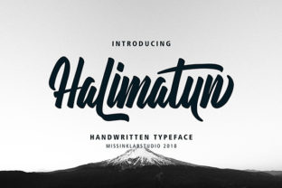 Halimatun: A Handwritten Font With Bold Swashes