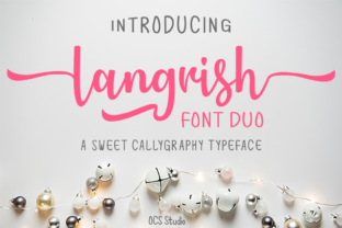 Langrish Duo: A Playful Font for Bold Campaigns