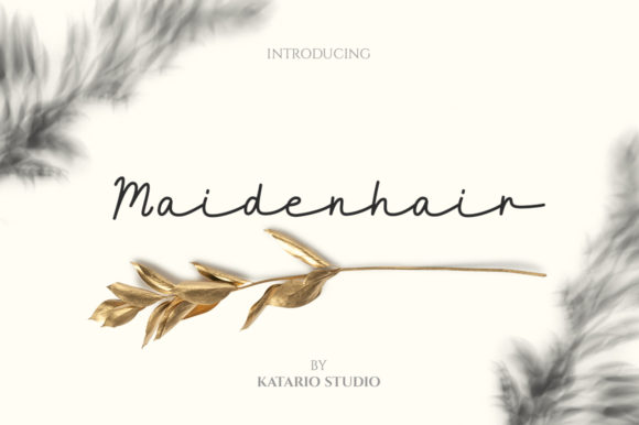 Maidenhair Font for Handmade Brands