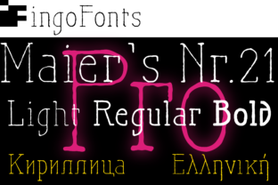 Maier s Nr. 21 Pro: A Bold Handwritten Typeface Review