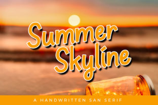 Summer Skyline: A Handwritten Font for Bold Branding