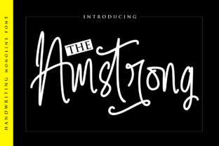 The Amstrong: A Bold Handwritten Font for Editorial Design