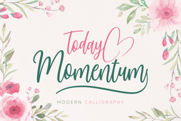 Today Momentum: A Handwritten Font for Modern Web Design