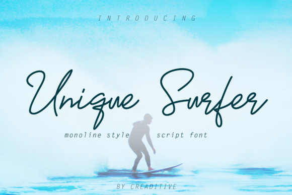 Unique Surfer: A Fresh Script Typeface for Modern Editorial Design
