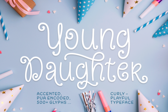 Young Daughter: A Charming Handwritten Font for Editorial Design